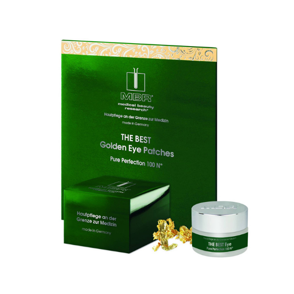 THE BEST Golden Eye Patches  KURACJA: 5 par płatków + 15 ml The Best Eye
